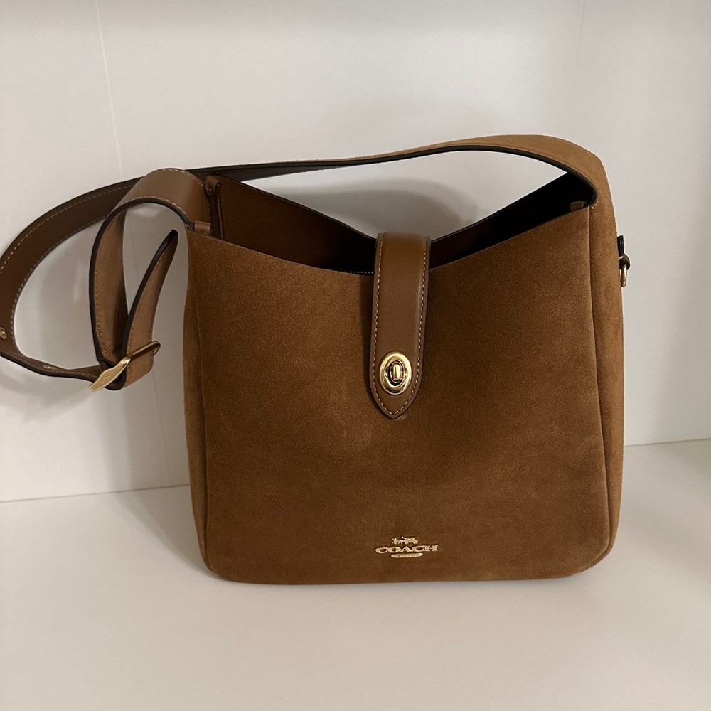 Coach Hadley Convertible Crossbody Bag In Suede